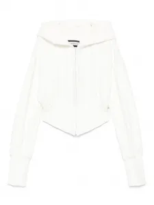 Толстовка с капюшоном на молнии спереди HAMZA, белый