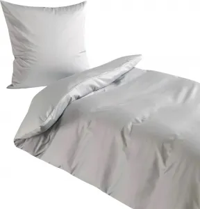 Постельное белье Dream Sleep Uni Mako-Satin 135x200 см + 80x80 см Silver Traumschlaf