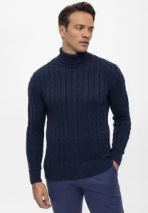 Свитер с высоким воротником и косами Felix Hardy, Dark Blue