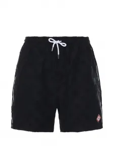 Шорты из махровой ткани с монограммой Casablanca, черный