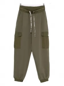 Брюки с карманами карго Les Hommes, зеленый