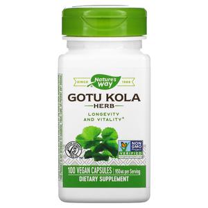 Добавка Nature's Way Gotu Kola Herb 950 мг, 100 веганских капсул