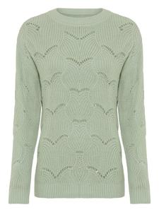 Ажурный свитер мятного цвета Laura Scott