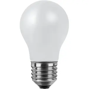 Светодиодная лампа LED лампа матовая E27 теплый белый, затемняемая, E27, матовая лампа накаливания, 2700K Segula, белый