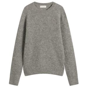 Свитер из шерсти альпаки Dries Van Noten, миди-грей