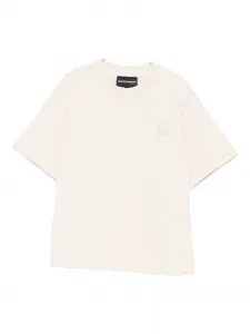 Футболка с логотипом Emporio Armani Kids, нейтральный