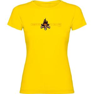 Футболка с коротким рукавом Kruskis Campfire Is Calling, желтый