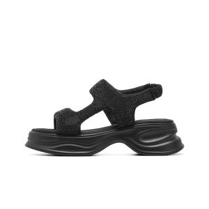 C°BANNER Женские сандалии на одной застежке черные, цвет Black