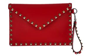 Кожаная сумочка-клатч женская Valentino