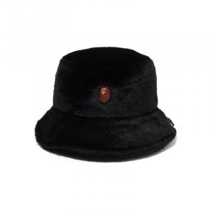 Bape Женская Однотонная Меховая Шляпа-ведро A BATHING APE, Черная