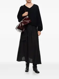 Юбка с накладными карманами и кулиской Bimba Y Lola, черный