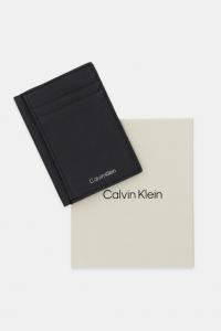 Кожаный футляр для карт Calvin Klein, черный