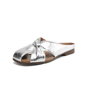 Женские сандалии с закрытым носком из ПВХ и поливинилхлорида в стиле пэчворк DAPHNE, Beige