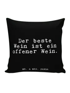 Подушка Mr. & Mrs. Panda, черный