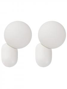 Beliani Комплект из 2 настенных светильников HELME белого цвета