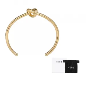 Ультратонкий браслет с узлом из латуни с золотым покрытием CELINE