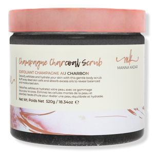 Скраб для тела с древесным углем и ароматом шампанского MANNA KADAR BEAUTY