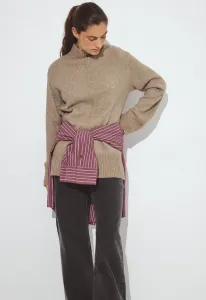 Джемпер с детальной проработкой швов Na-Kd, Beige