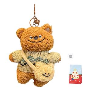 Jinnew Плюшевый кулон белый медведь свитер куклы высота 15см