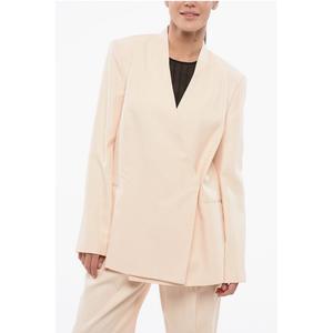 Однотонный двубортный блейзер LAHARI с боковыми разрезами Loulou Studio, Multicolor