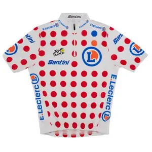 Джерси Santini Tour De France Overall Leader short sleeve, белый