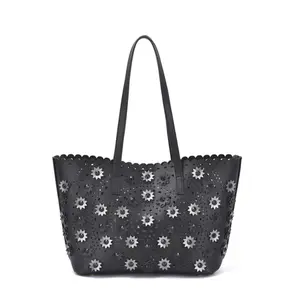 Сумка-шоппер Paloma с 3D-цветком Mellow World, черный