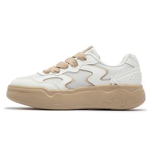 Скейтбордические кеды женские низкие Feather белый/абрикосово-коричневый 361°