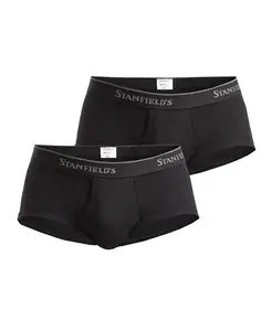 Мужские трусы Supreme из хлопкового материала, классическая посадка, комплект из 2 штук Stanfield's, синий