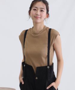 Трикотажный топ с французскими рукавами, красивый крой и пошив, короткий рукав Pourvous, цвет Beige