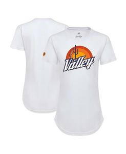 Женская белая футболка Phoenix Suns 2021/22 City Edition Phoebe Sportiqe, цвет White