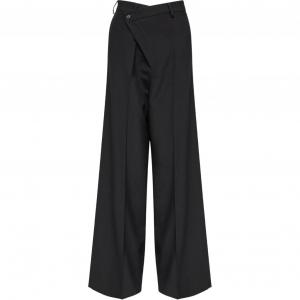 Брюки с асимметричным кроем MM6 Maison Margiela, черный