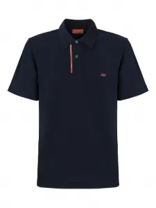 Рубашка-поло с полосатым воротником Missoni, синий