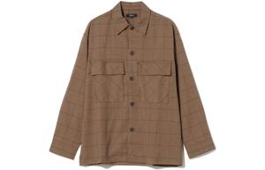 Beams Мужская рубашка коричневого цвета