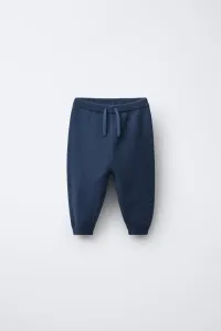 Вязаные спортивные штаны Zara, синий