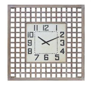 Настенные часы Melrose International Lattice Wood, 75 см, бежевый