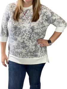 Леопардовый топ Weekender серого цвета honeyme