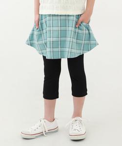 Юбки длиной 15 см с принтом по всей поверхности. Юбки длиной 15 см. Коллекция 25SS Devirock, цвет 006-Check-Ash Mint