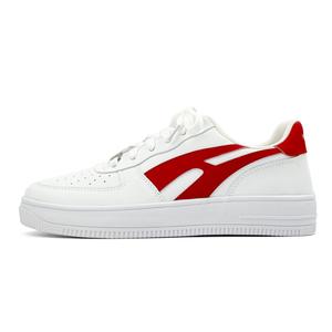 HUANQIU Микрофибра кожаные легкие низкие кроссовки для скейтбординга с увеличенной высотой и устойчивостью к истиранию мужские white red