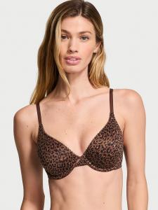 Бюстгальтер с легкой подкладкой, закрывающий все тело Body By Victoria, smooth ganache glam leopard