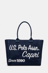 Хлопковая сумка Pool U.S. Polo Assn., темно-синий