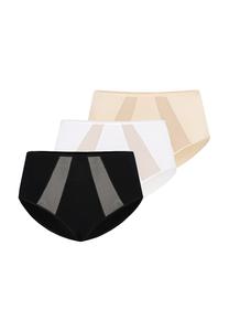 Трусы TEYLI Boyshorts Vicky, цвет beige/black/white