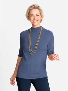 Свитер с воротником-стойкой в цвете синий меланж WITT WEIDEN