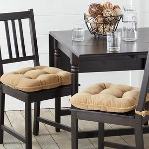 Greendale Home Fashions Набор из 2 вельветовых подушек для обеденного стула Omaha, цвет Sage