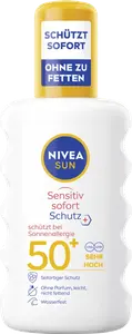 Солнцезащитный спрей NIVEA SUN Sonnenspray sensitiv Sofortschutz LSF 50+, 200 ml