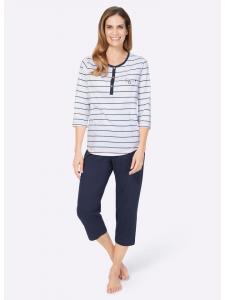 WITT WEIDEN Пижама в бело-синюю полоску