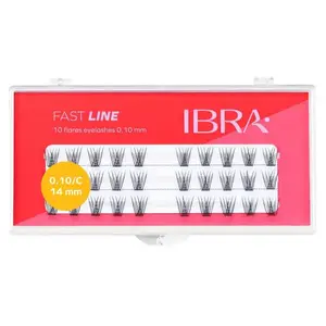 Пучки ресниц 14 мм, 30 шт./1 упаковка. Ibra Makeup Fast line