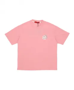 Футболка с короткими рукавами нежно-розового цвета с эмблемой Acupuncture, розовый