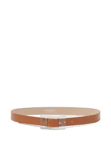 Ремень с прозрачной пряжкой Fabiana Filippi, коричневый