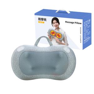 Массажная подушка для ног, поясницы, плеч и шеи с имитацией человеческого разминания, функцией нагрева, двойного использования для дома и автомобиля A1-13 ENLONG, серый