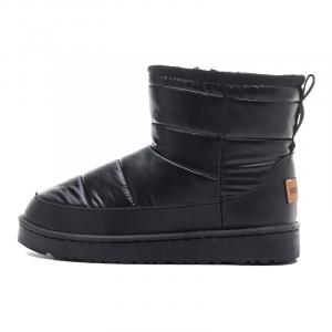 WARRIOR Женские короткие зимние ботинки, увеличивающие рост, устойчивые к истиранию, черные